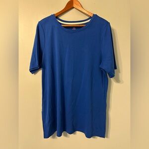 🏷️ Isaac Mizrahi Live Blue Top Size Large